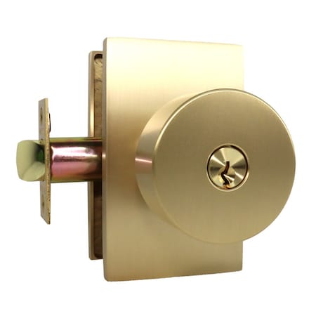 Emtek Satin Brass Entry 5123ROUUS4 5123ROUUS4